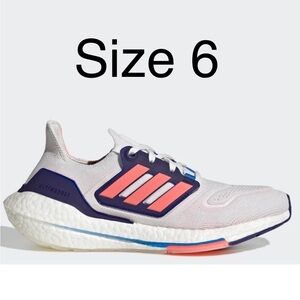 adidas Ultraboost 22 Running Shoes, Crystal White, GX5589, Women’s Size 6 NEW